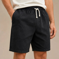 Kaito Drawstring Shorts - Classic Black - men's shorts - Hendlys - Image 2