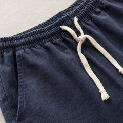 Kaito Drawstring Shorts - Navy Blue - drawstring shorts - Hendlys - Image 3