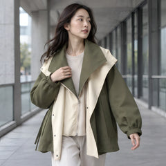 Kendal Women's Layered Windbreaker - Green - Catalog Group: Clothing - Hendlys - Image 2