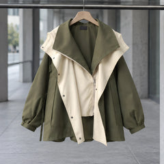 Kendal Women's Layered Windbreaker - Green - Department: Men - Hendlys - Image 3