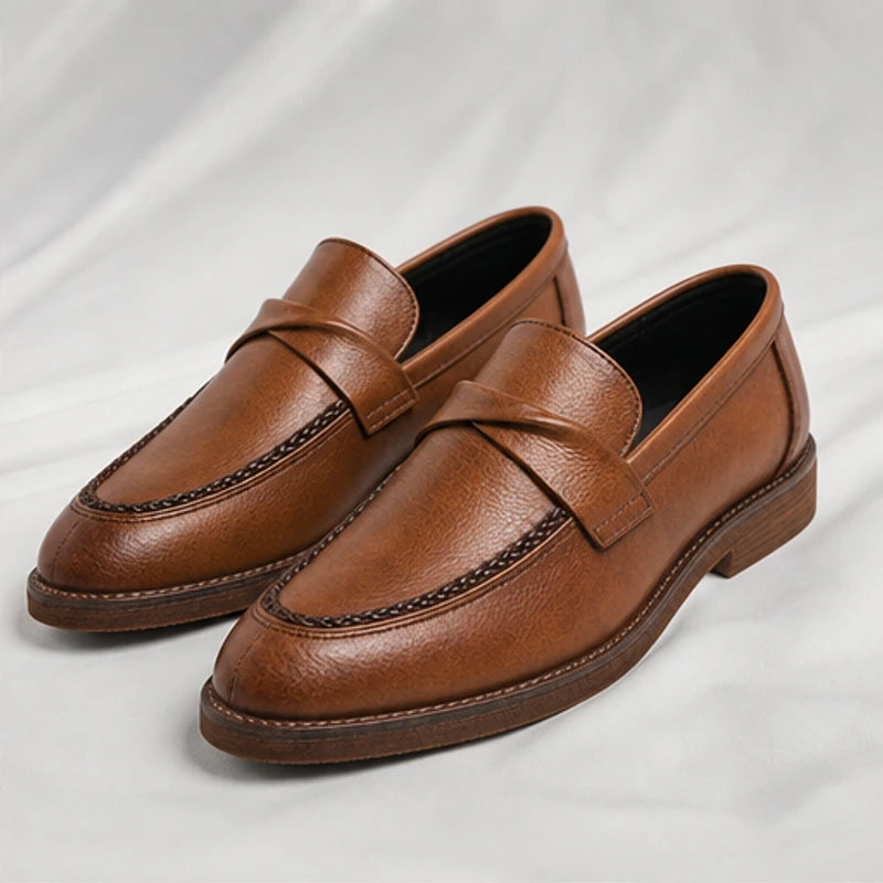 Bellagio Leather Driving Loafer - Brown - men's loafers - Hendlys - Image 2
