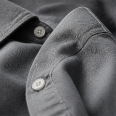 Henderson Cotton Oxford Shirt - Gray - oxford shirt - Hendlys - Image 3
