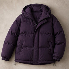 Laurelle Hooded Puffer Jacket - Deep Plum - Department: Women - Hendlys - Image 3