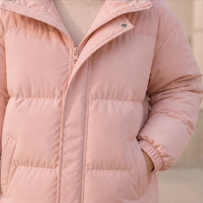 Laurelle Hooded Puffer Jacket - Blush Pink - Department: Women - Hendlys - Image 3