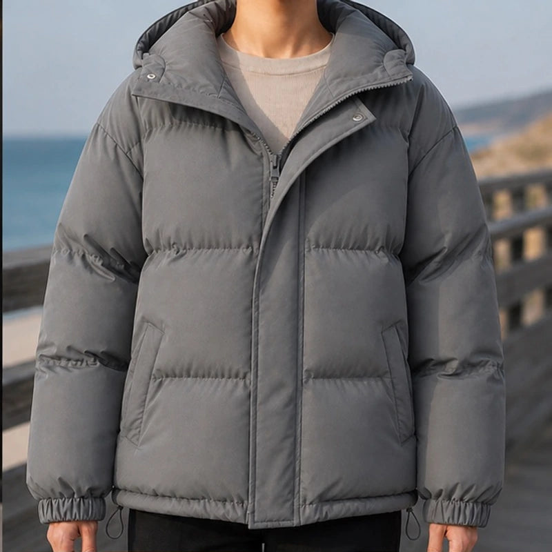 Laurelle Hooded Puffer Jacket - Gray - Women's Clothing > Outerwear > Puffer Jackets - Hendlys - Image 1