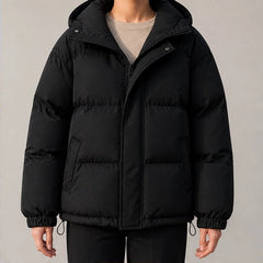 Laurelle Hooded Puffer Jacket - Black - Women's Clothing > Outerwear > Puffer Jackets - Hendlys - Image 1
