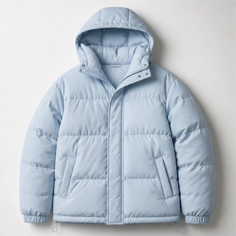 Laurelle Hooded Puffer Jacket - Light Blue - Department: Women - Hendlys - Image 3
