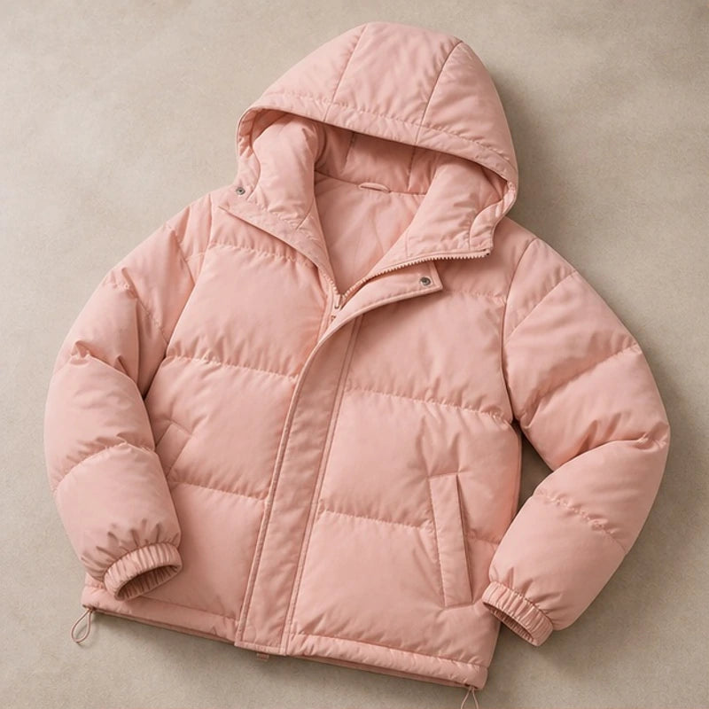 Laurelle Hooded Puffer Jacket - Blush Pink - Product Type: Jackets - Hendlys - Image 4