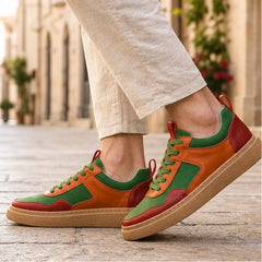 Lehman Leather Sneakers - Multicolor - comfort sneakers - Hendlys - Image 4
