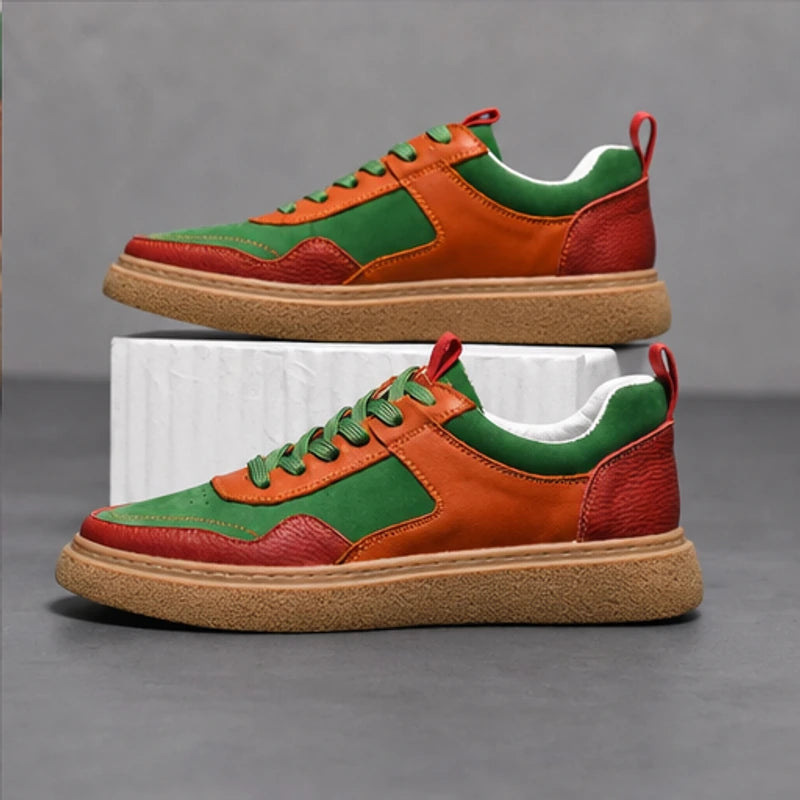 Lehman Leather Sneakers - Multicolor - casual sneakers - Hendlys - Image 2