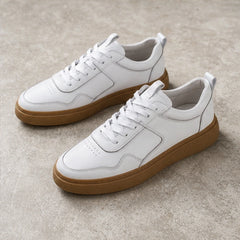 Lehman Leather Sneakers - White - color block sneakers - Hendlys - Image 3