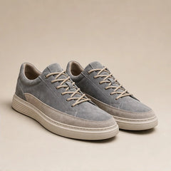 Lennox Soft Suede Sneakers - Gray - suede sneakers - Hendlys - Image 3