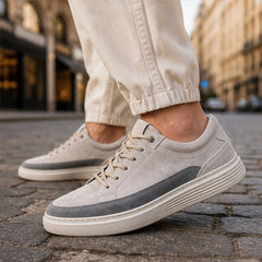Lennox Soft Suede Sneakers - Beige - men's sneakers - Hendlys - Image 2