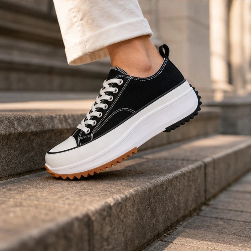 Liana Platform Sneakers - Black - Sneakers - Hendlys - Image 1