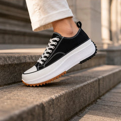 Liana Platform Sneakers - Black - Sneakers - Hendlys - Image 1