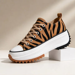 Liana Platform Sneakers - Tiger - women's sneakers - Hendlys - Image 2