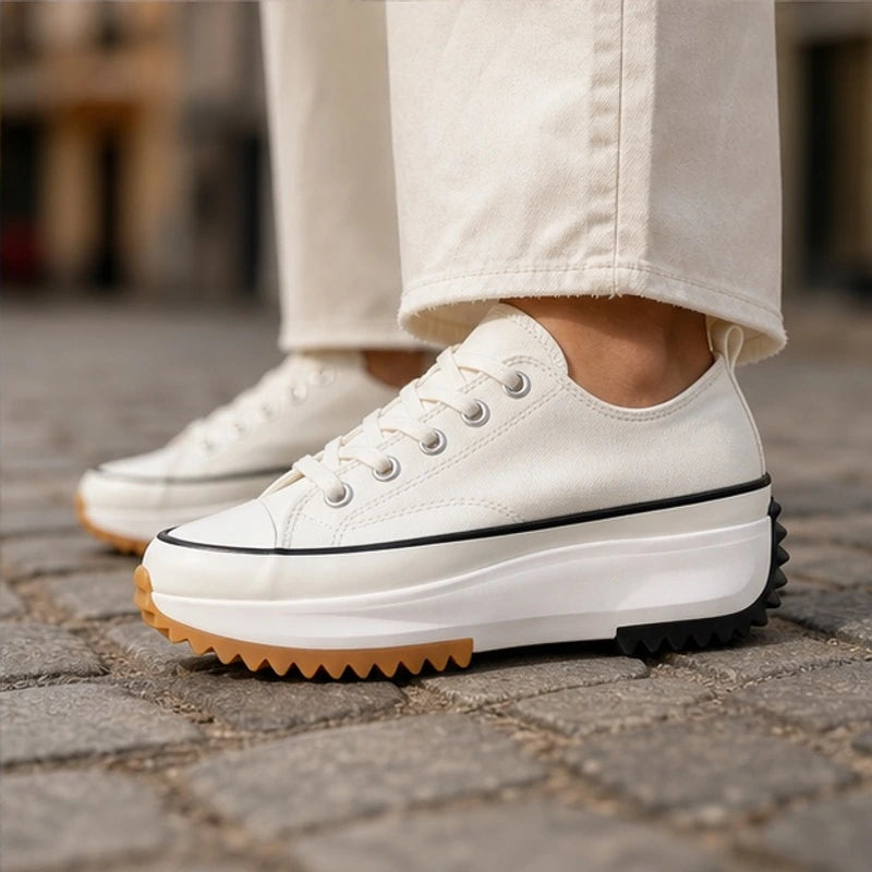 Liana Platform Sneakers - White - Sneakers - Hendlys - Image 1