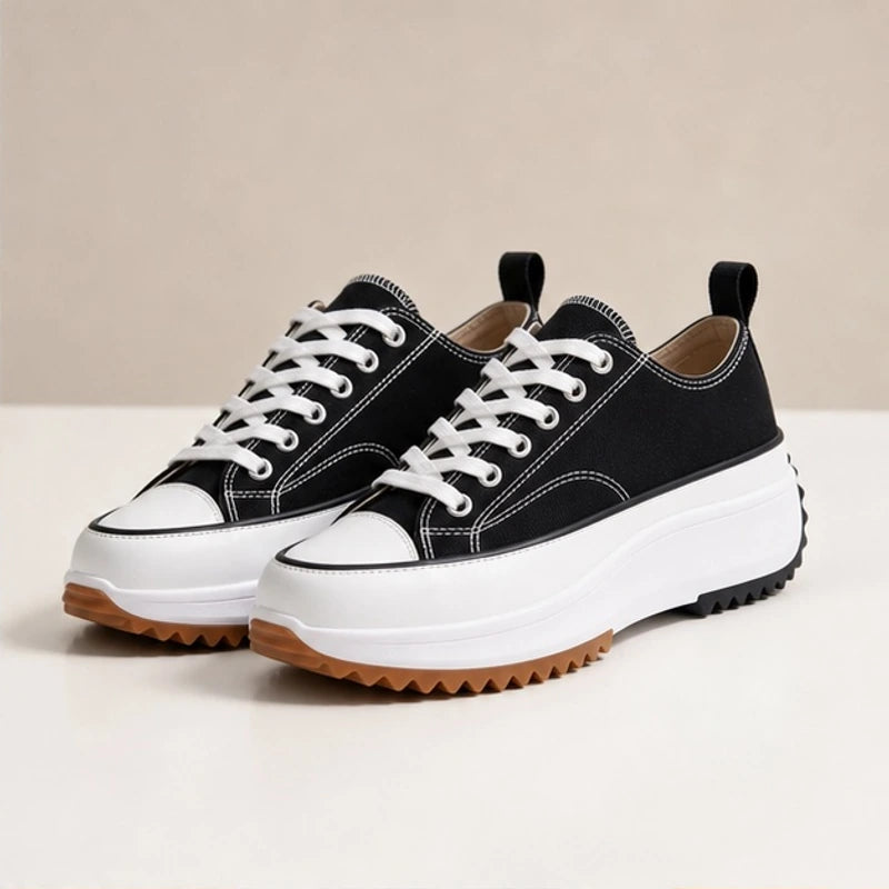 Liana Platform Sneakers - Black - platform sneakers - Hendlys - Image 3