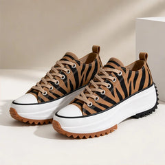 Liana Platform Sneakers - Tiger - platform sneakers - Hendlys - Image 3