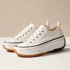 Liana Platform Sneakers - White - platform sneakers - Hendlys - Image 3