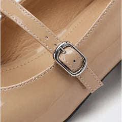 Helena Genuine Leather Heels - Apricot - women's heels - Hendlys - Image 1