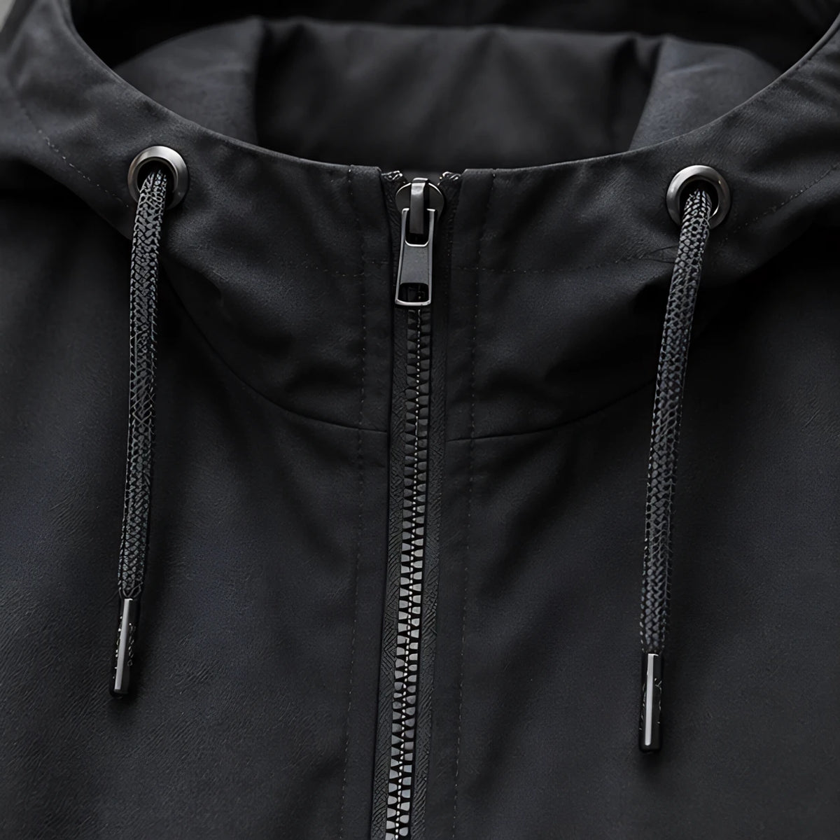 Malvern Men's Lightweight Technical Hooded Windbreaker Jacket - Black - Men's Tops - Hendlys - Image 4