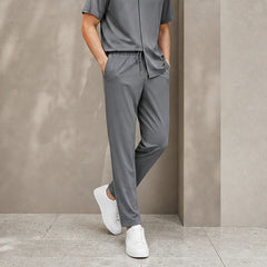Marbella Mulberry Silk Pant Set - Gray - women's set - Hendlys - Image 2