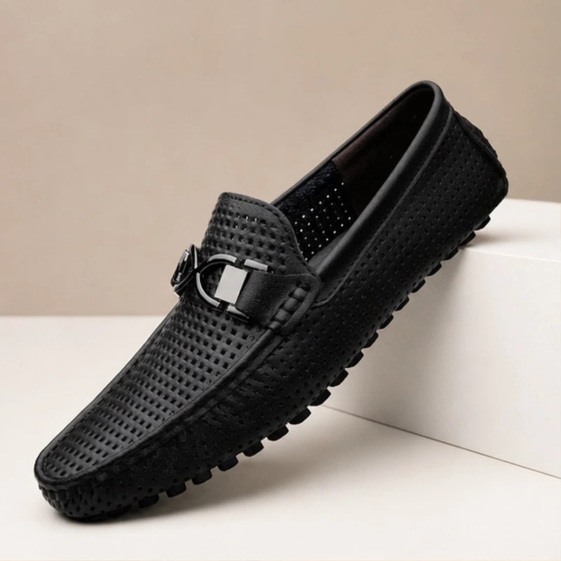 Marcel Classic Leather Loafer - Onyx Black - classic loafer - Hendlys - Image 4