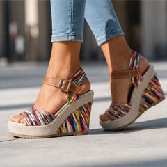 Maribel Platform Heels - Multicolor - Shoes - Hendlys - Image 1