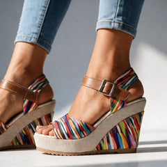 Maribel Platform Heels - Multicolor - women's heels - Hendlys - Image 2