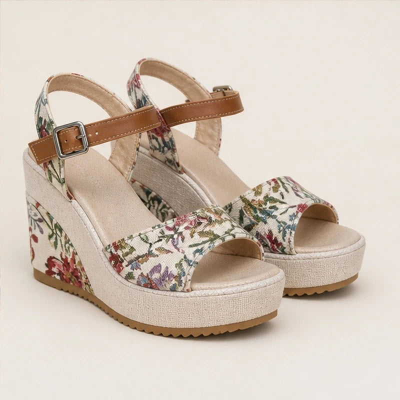 Maribel Platform Heels - Wildflower Bloom - platform heels - Hendlys - Image 3