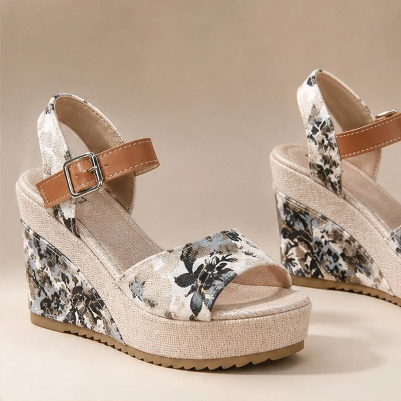 Maribel Platform Heels - Midnight Blossom - women's heels - Hendlys - Image 2