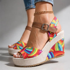 Maribel Platform Heels - Retro - Shoes - Hendlys - Image 1