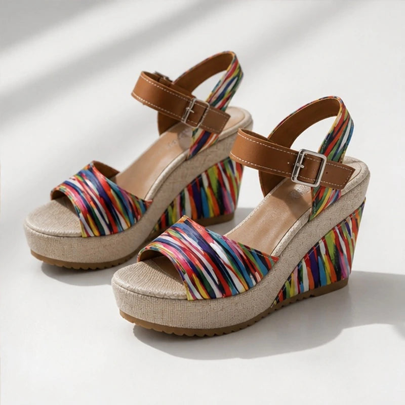 Maribel Platform Heels - Multicolor - platform heels - Hendlys - Image 3