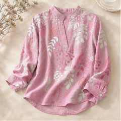 Marielle Pastel Floral Blouse - Pink - floral blouse - Hendlys - Image 3