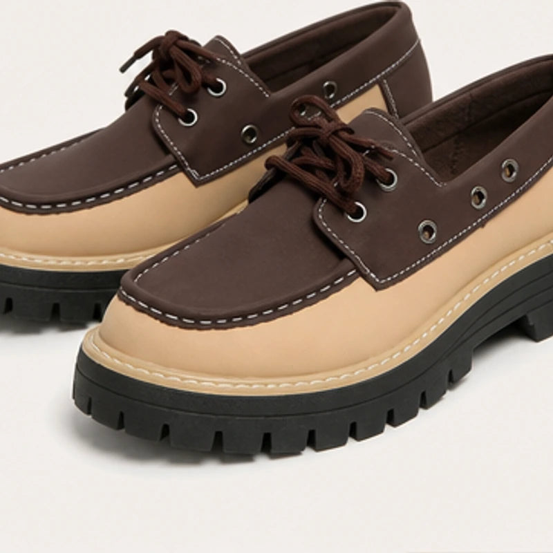 Marlow Platform Deck Loafer - Dark Brown - Loafers - Hendlys - Image 1
