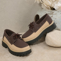 Marlow Platform Deck Loafer - Dark Brown - platform loafer - Hendlys - Image 2