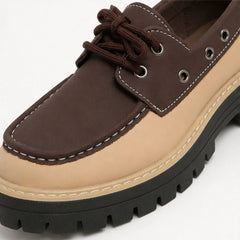 Marlow Platform Deck Loafer - Dark Brown - vegan leather - Hendlys - Image 3