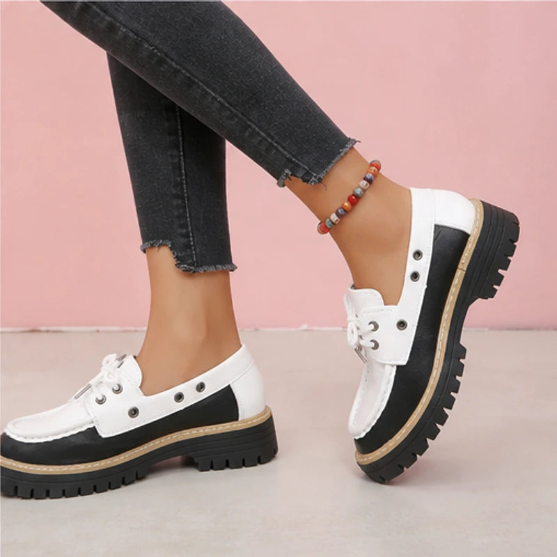 Marlow Platform Deck Loafer - White - deck shoe - Hendlys - Image 7