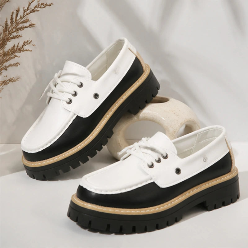 Marlow Platform Deck Loafer - White - platform loafer - Hendlys - Image 2