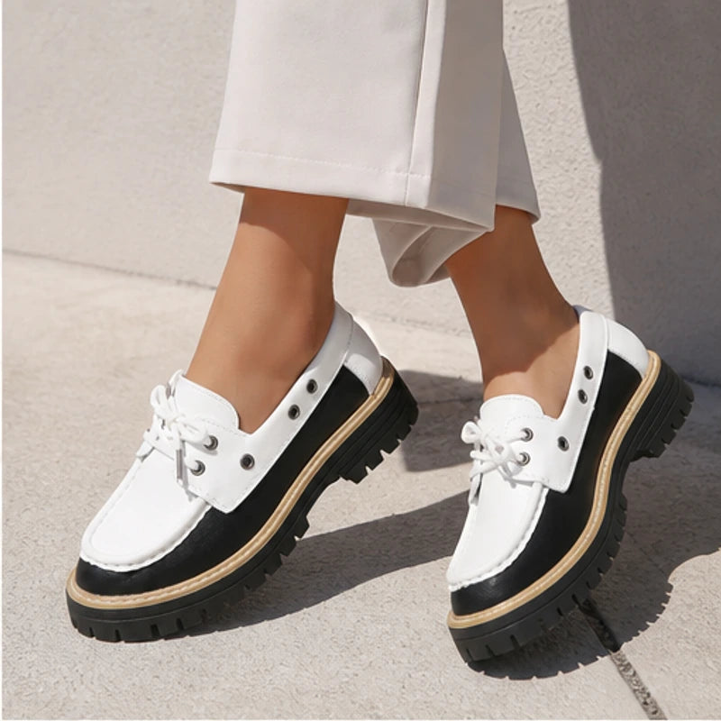 Marlow Platform Deck Loafer - White - slip-on loafer - Hendlys - Image 6