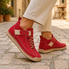 Maurelle Orthopedic Sneakers - Red - Women's Footwear > Walking Sneakers - Hendlys - Image 1