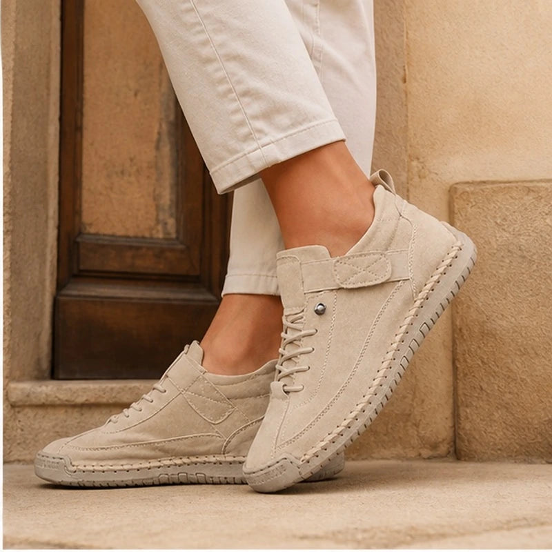 Maurelle Orthopedic Sneakers - Beige - Women's Footwear > Walking Sneakers - Hendlys - Image 1