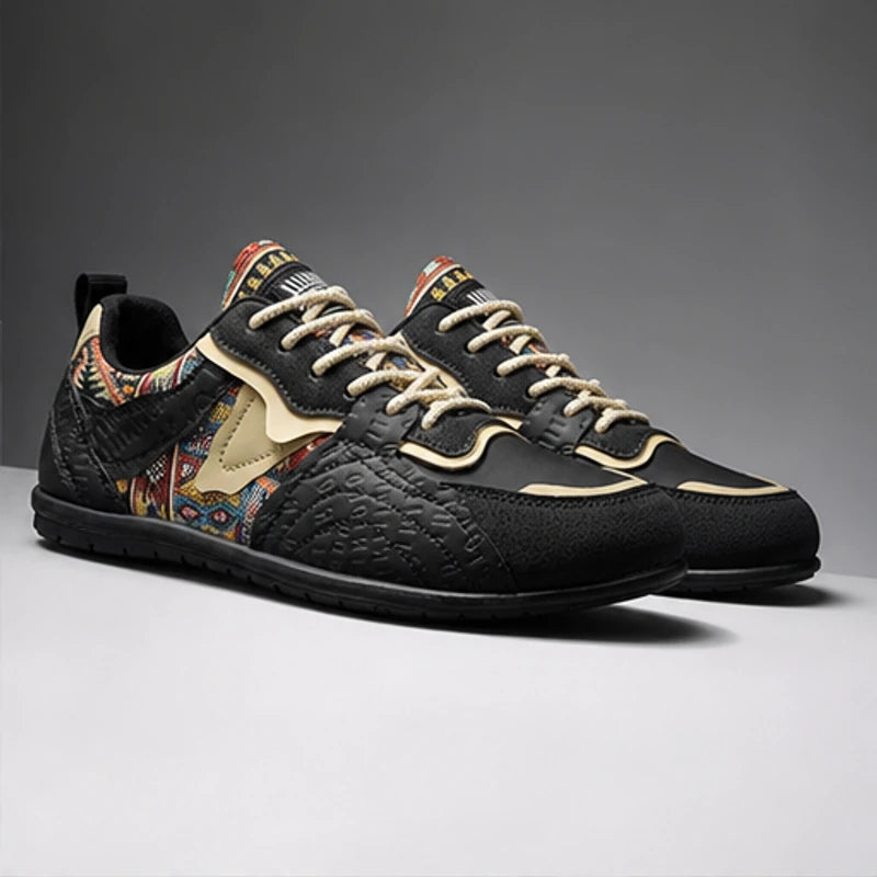 Ashford Heritage Court Sneaker - Black - knit sneakers - Hendlys - Image 3