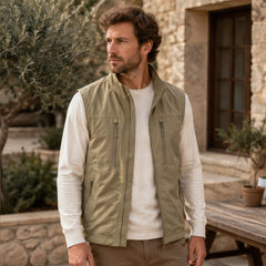 Merrivale Multi-Pocket Utility Vest - Khaki - Clothing > Outerwear > Utility Vests - Hendlys - Image 1