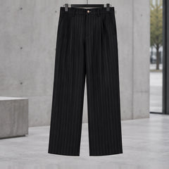 Montague Men's Pinstripe Pants - Black - Department: Men - Hendlys - Image 3
