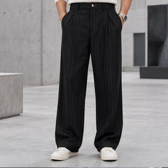 Montague Men's Pinstripe Pants - Black - Men's Clothing > Pants > Pinstripe Pants - Hendlys - Image 1