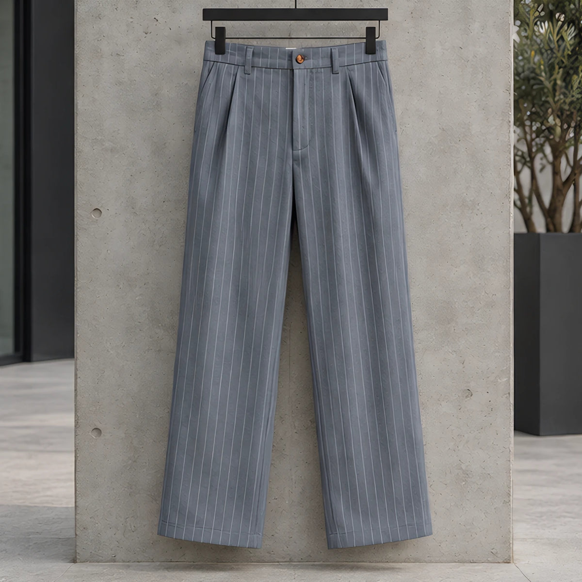 Montague Men's Pinstripe Pants - Gray - Department: Men - Hendlys - Image 3
