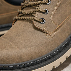 Kingsley Leather Casual Shoe - Khaki - casual shoes - Hendlys - Image 3
