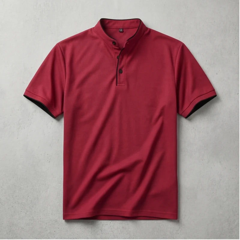 Jenson Polo Shirt - Red - polo shirt - Hendlys - Image 3